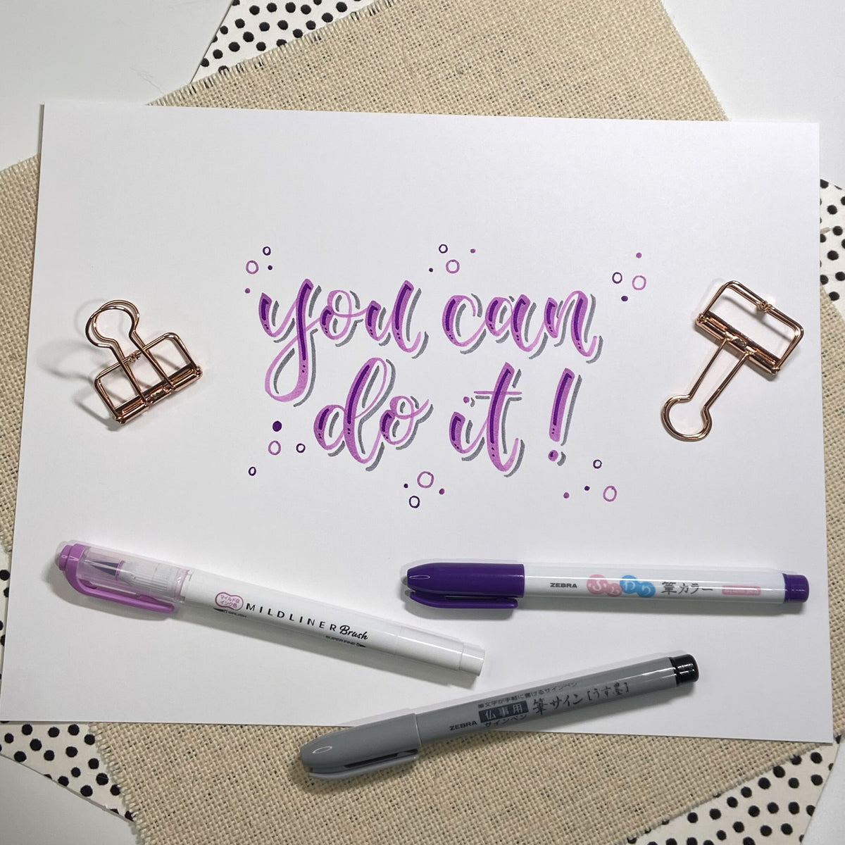 Bouncy Lettering Tutorial Using Brush Pens – Zebra Pen