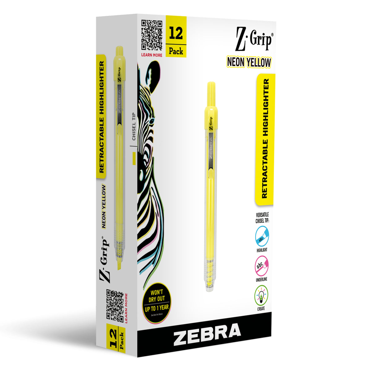 Z-Grip Retractable Highlighter – Zebra Pen