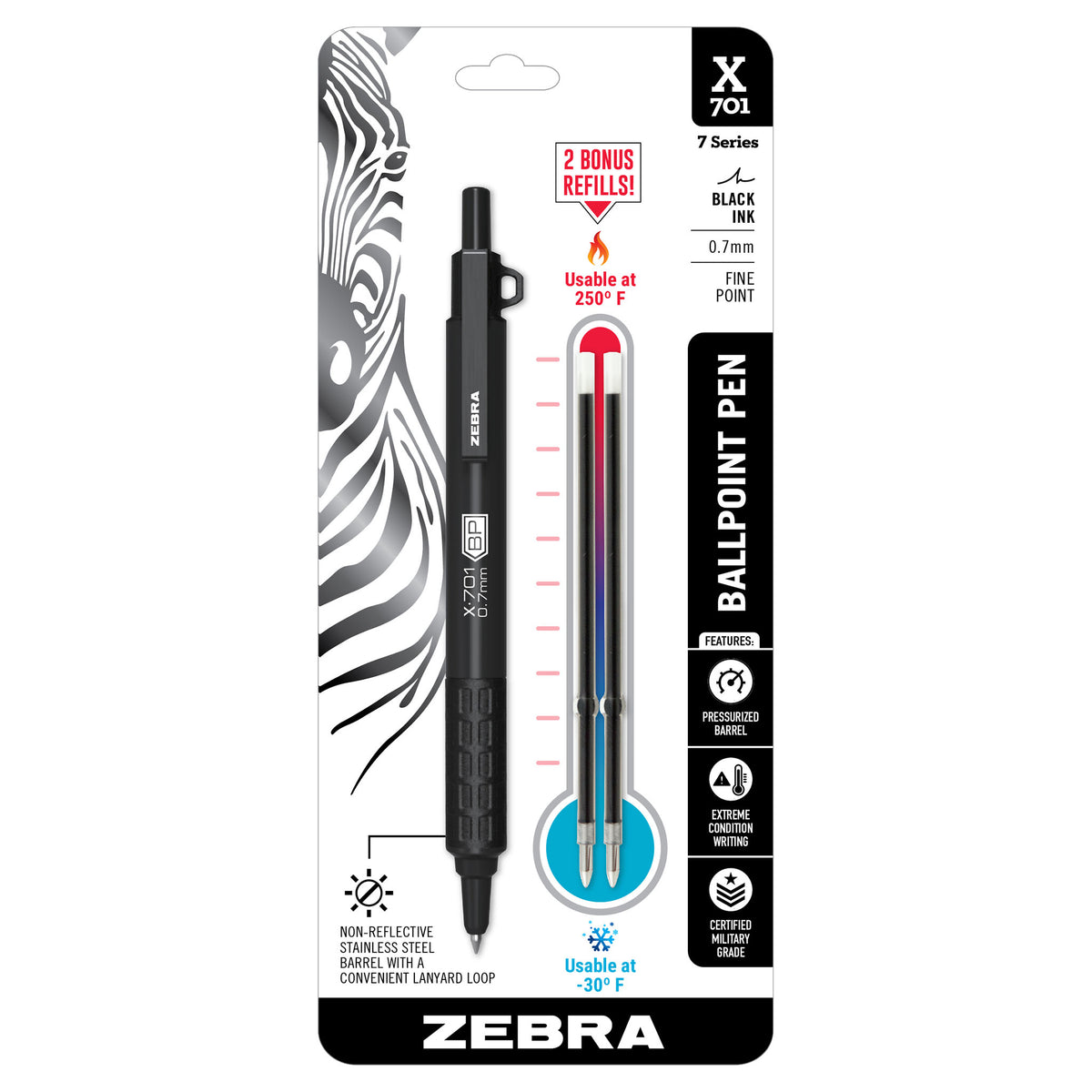 X-701 Retractable Ballpoint – Zebra Pen - Main Image