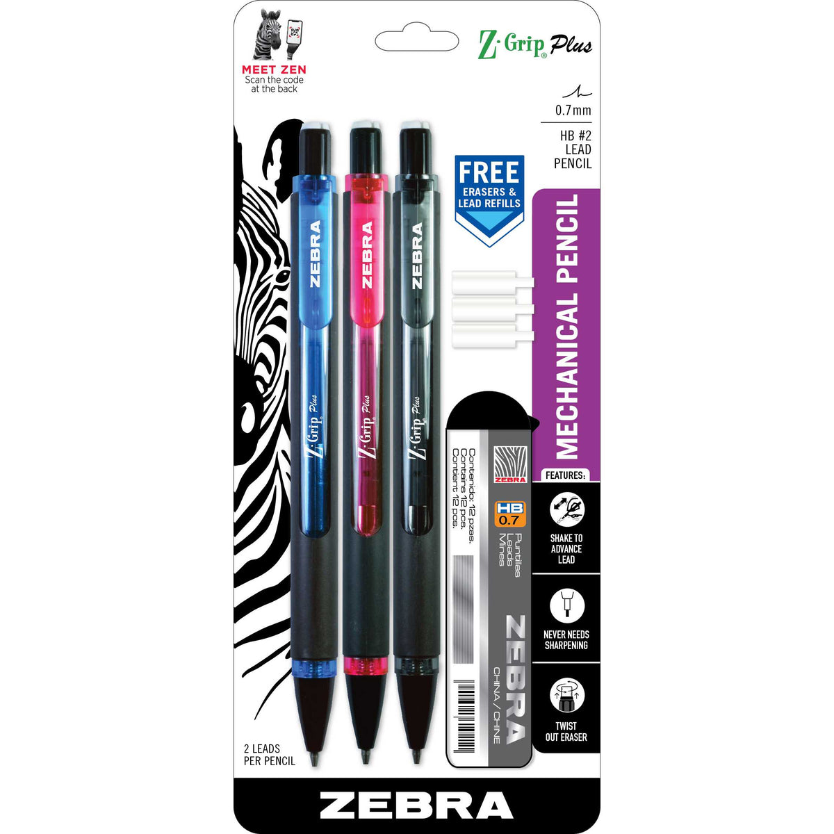 正規 Z-Grip Plus Mechanical Pencil – Zebra Pen ロッド