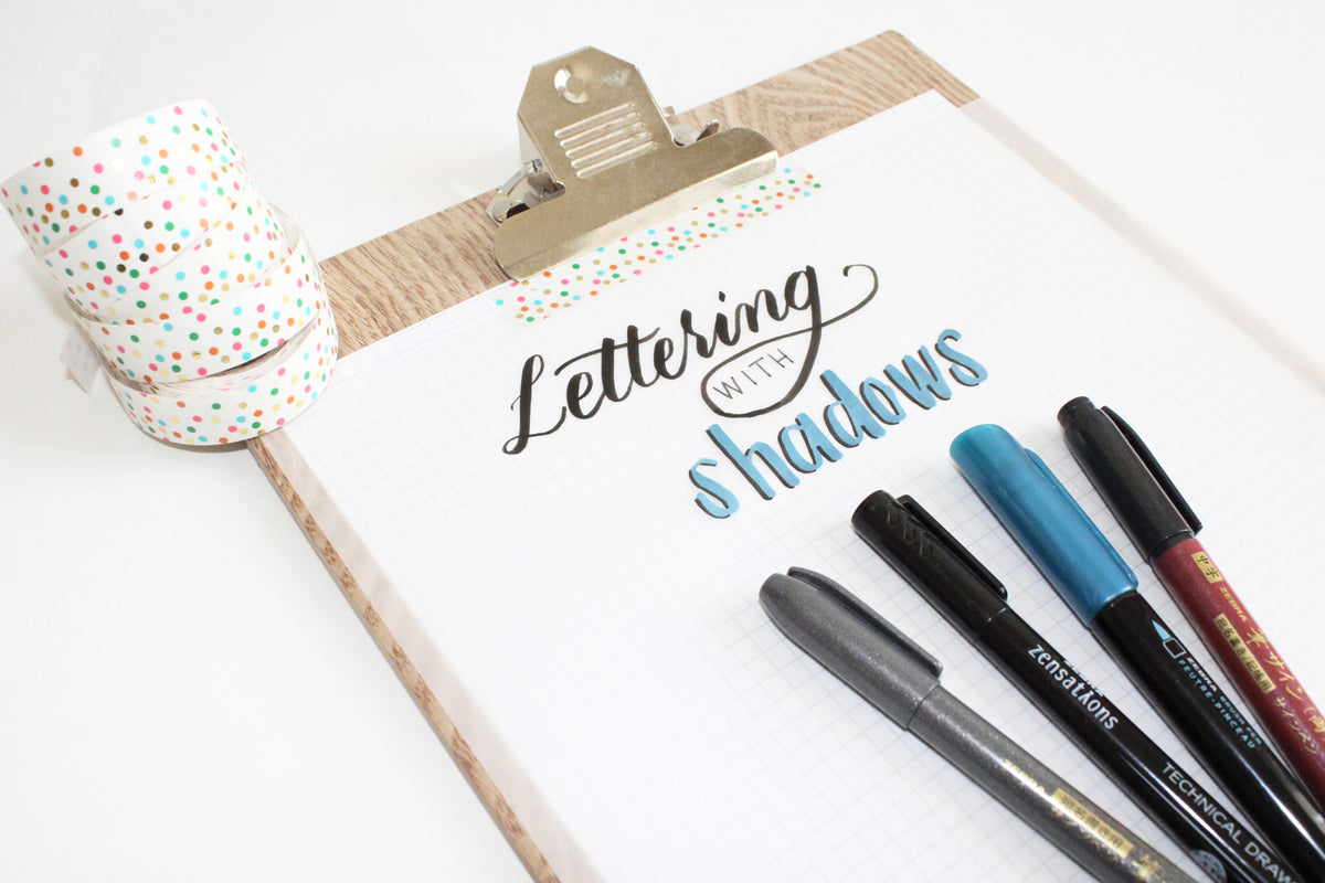 How to Add Shadows to Calligraphy – Zebra Pen