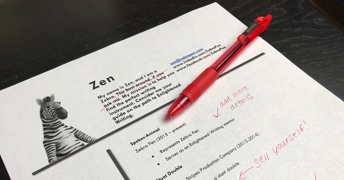 Tips for Optimizing your Resume and Cover Letter – Zebra Pen
