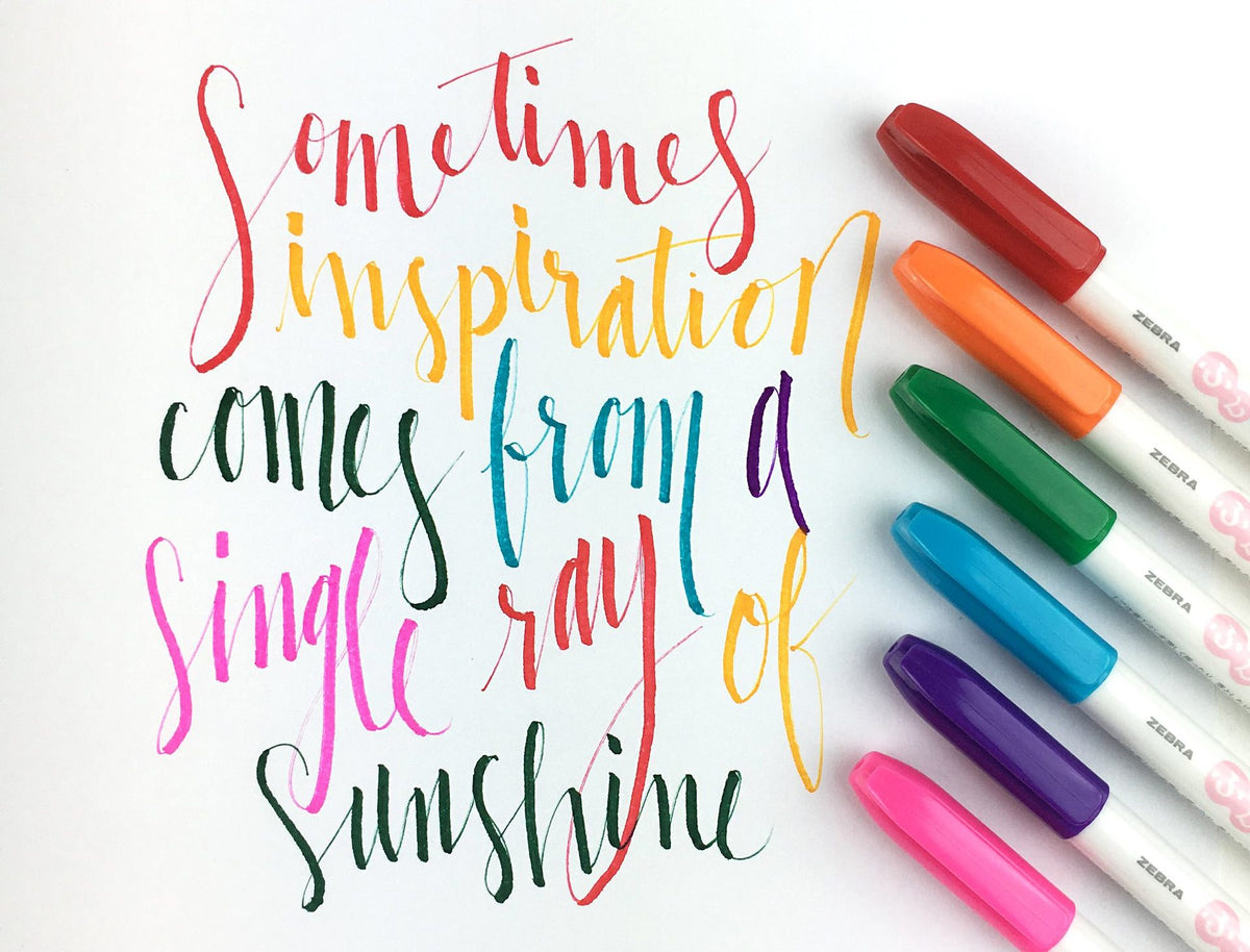 4 Things to Know Before Learning Calligraphy – Zebra Pen
