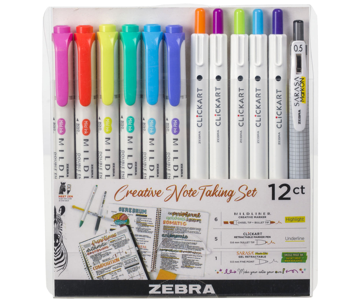 Creative Note Taking Set – Zebra Pen