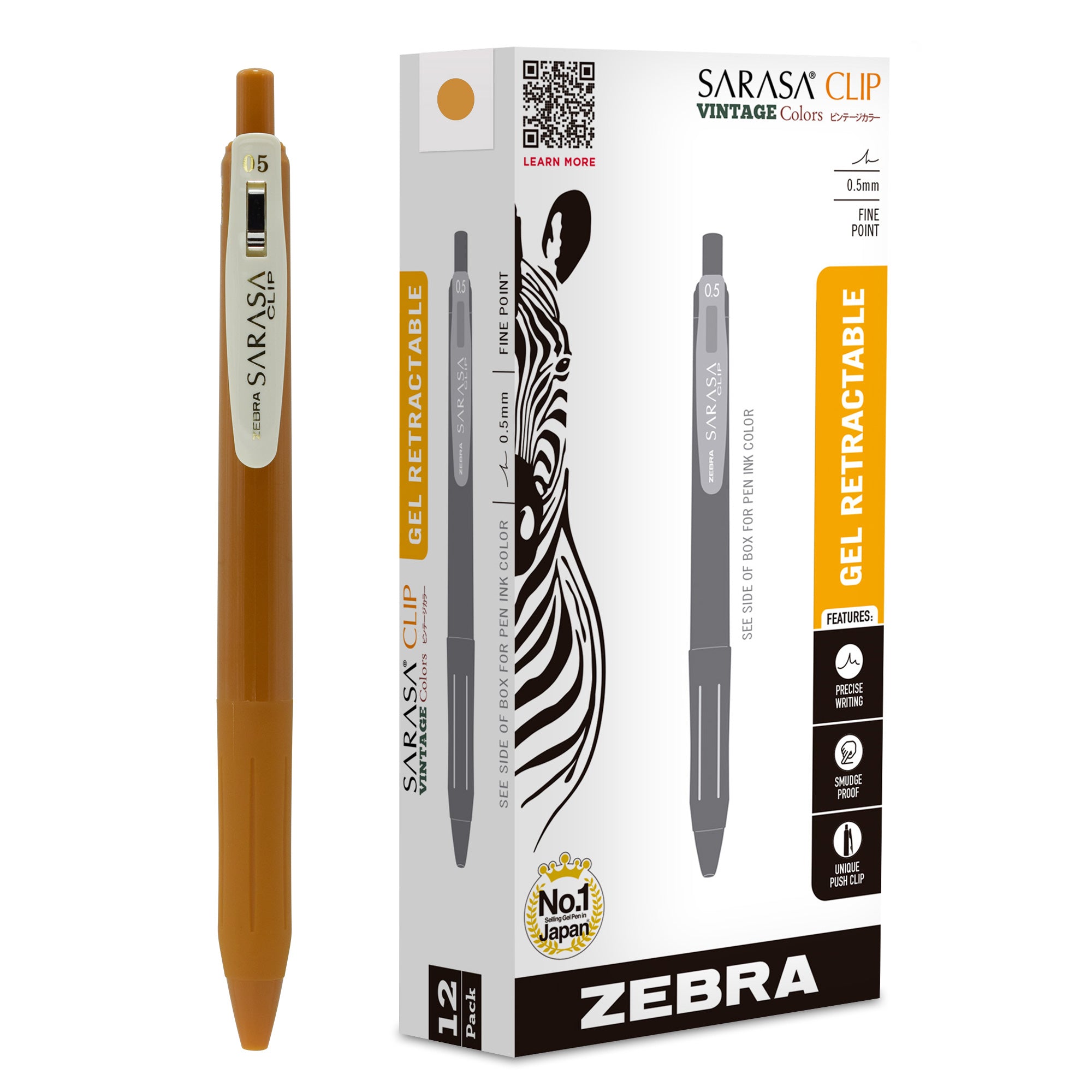 SARASA Clip Vintage Gel Retractable