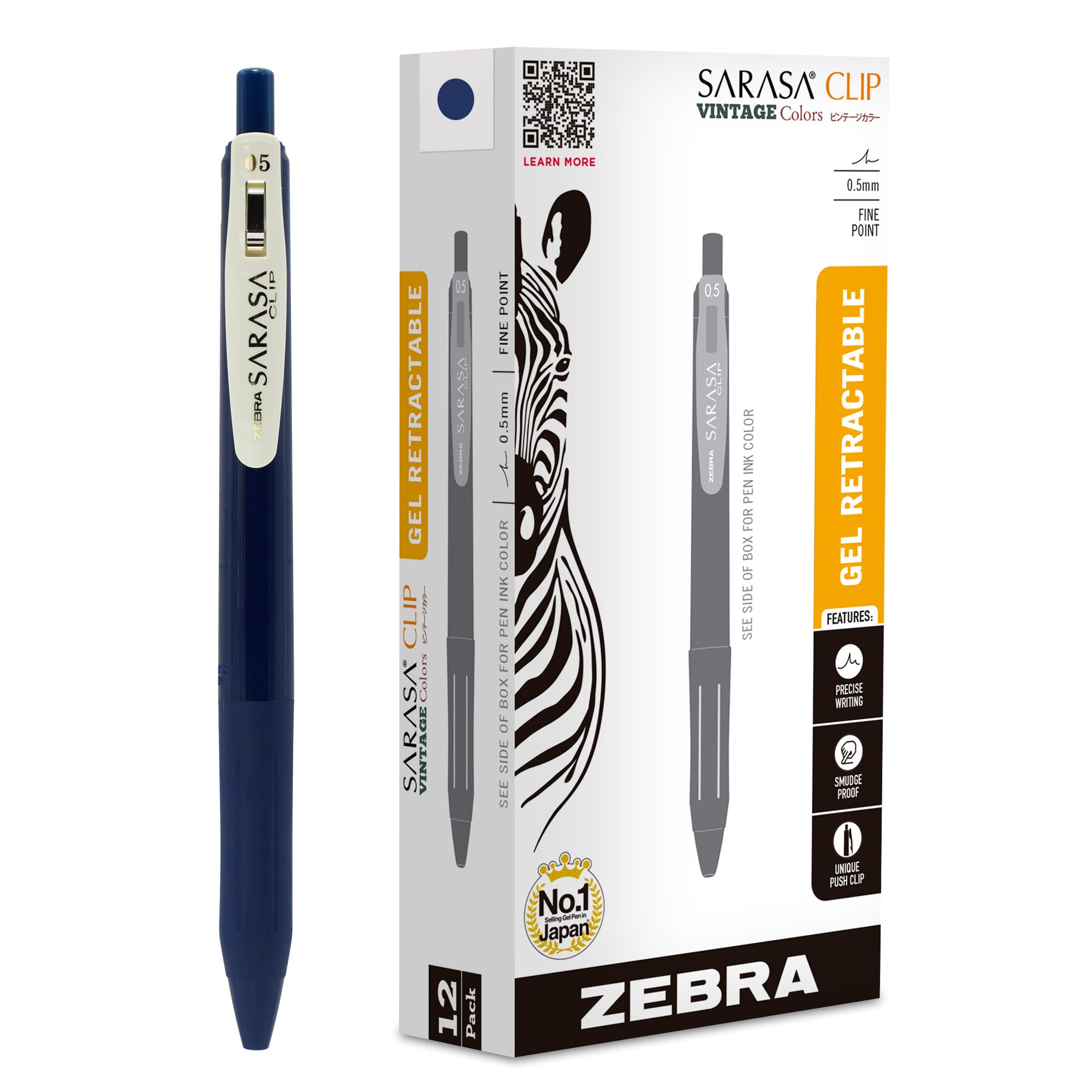 SARASA Clip Vintage Gel Retractable