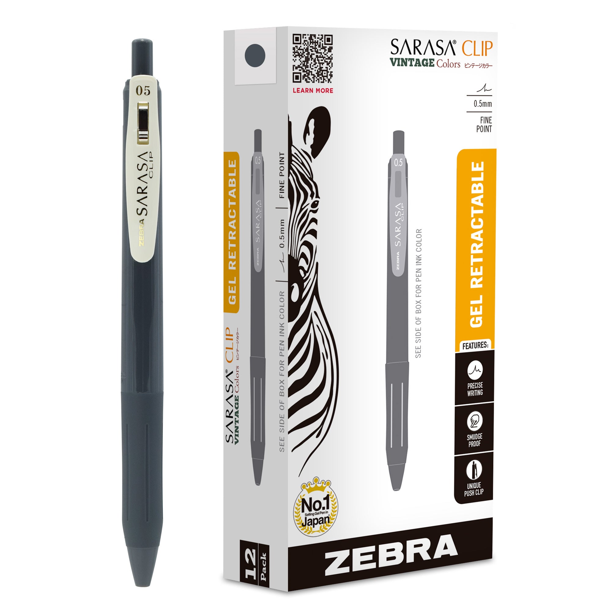 SARASA Clip Vintage Gel Retractable