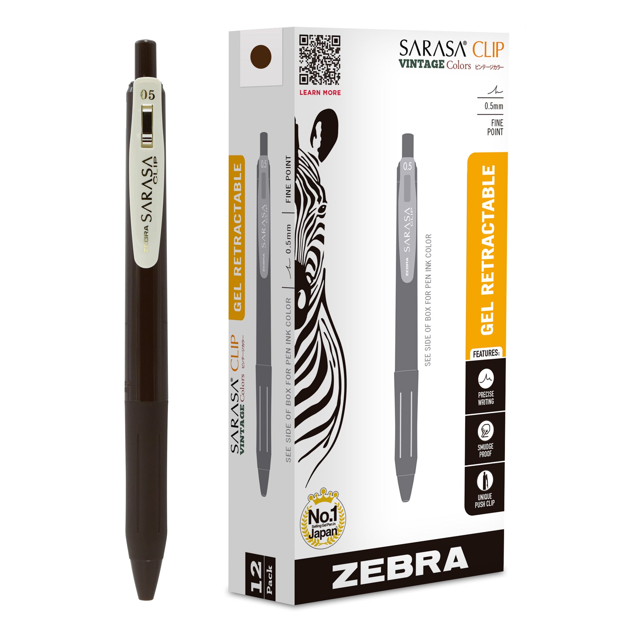 SARASA Clip Vintage Gel Retractable