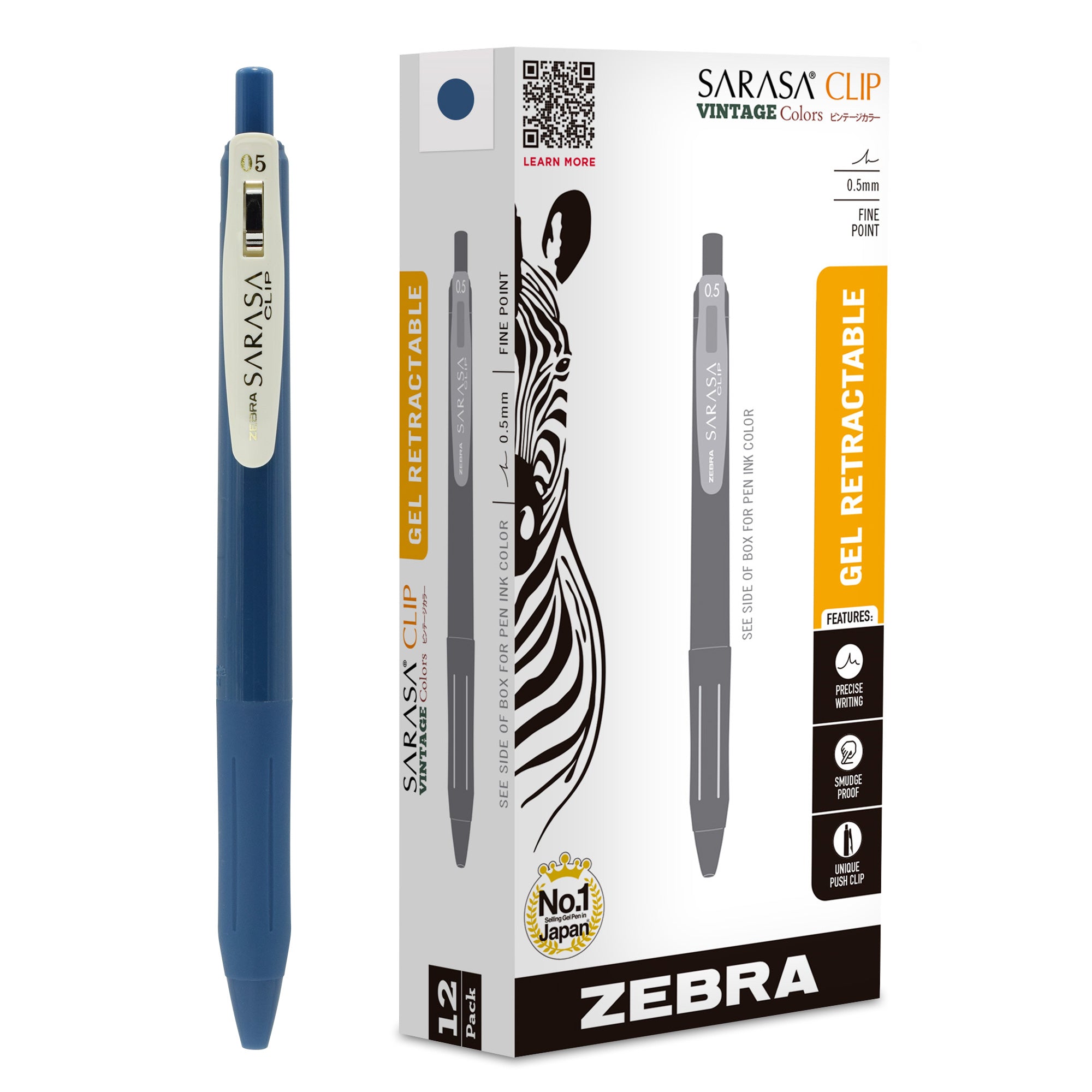 SARASA Clip Vintage Gel Retractable