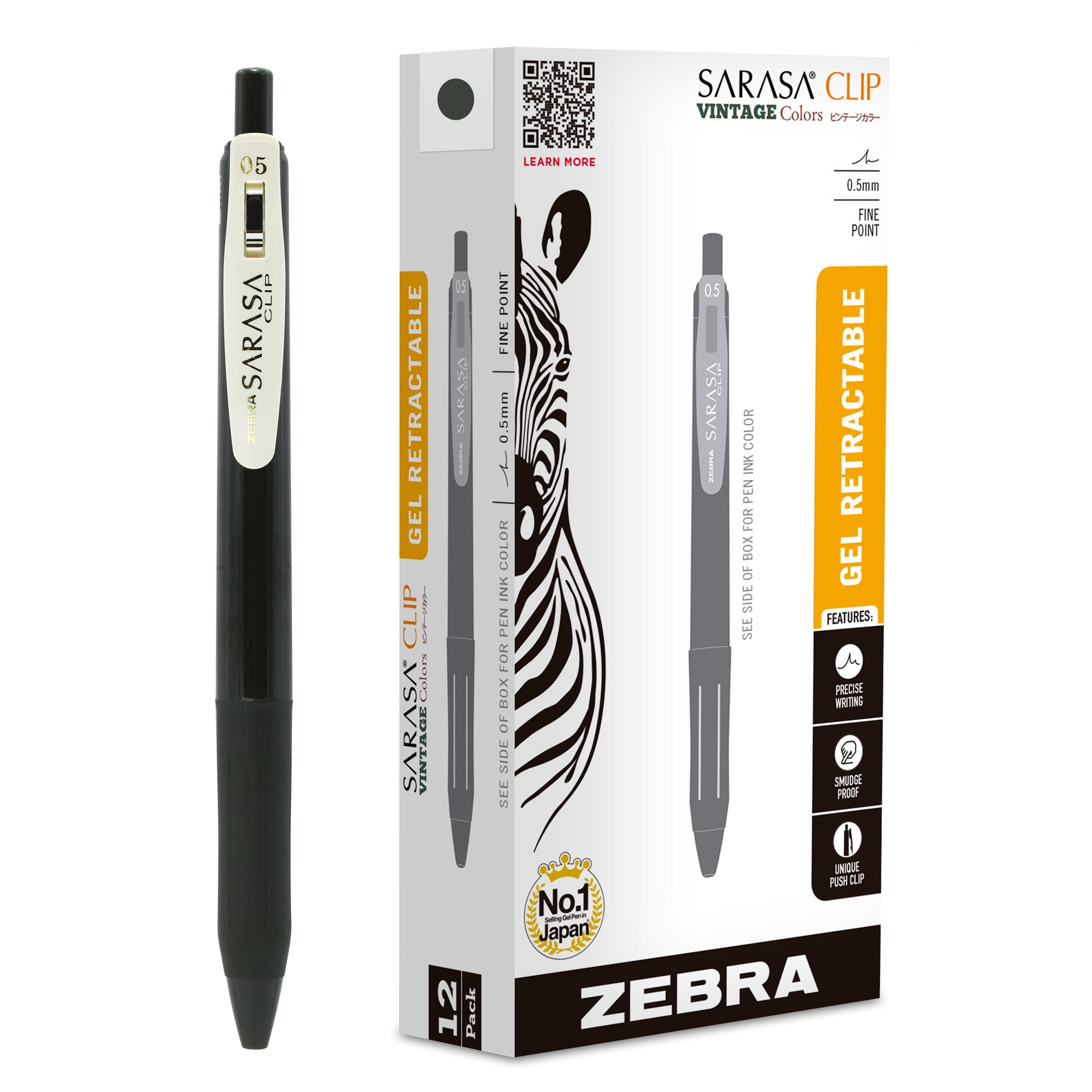 SARASA Clip Vintage Gel Retractable