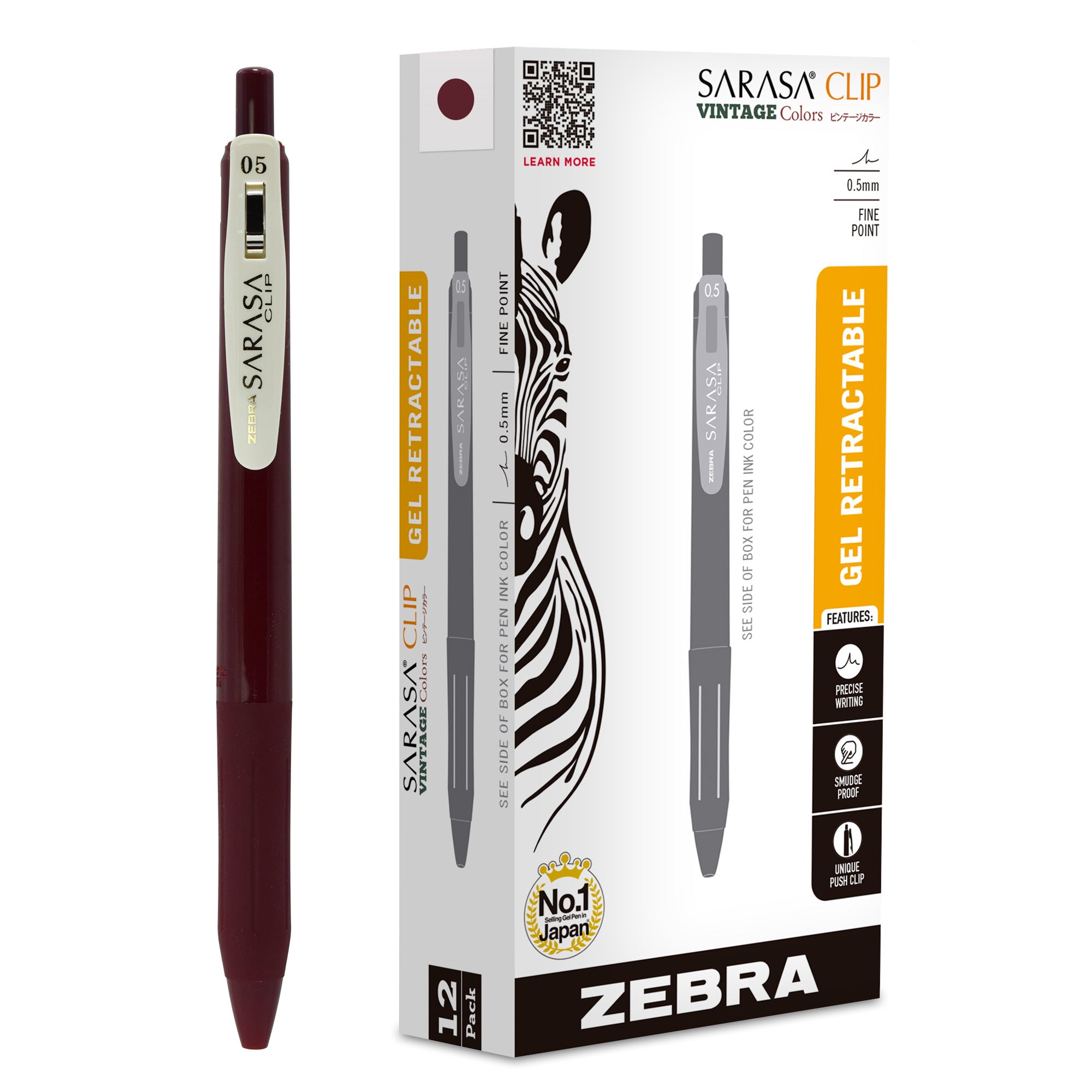 SARASA Clip Vintage Gel Retractable