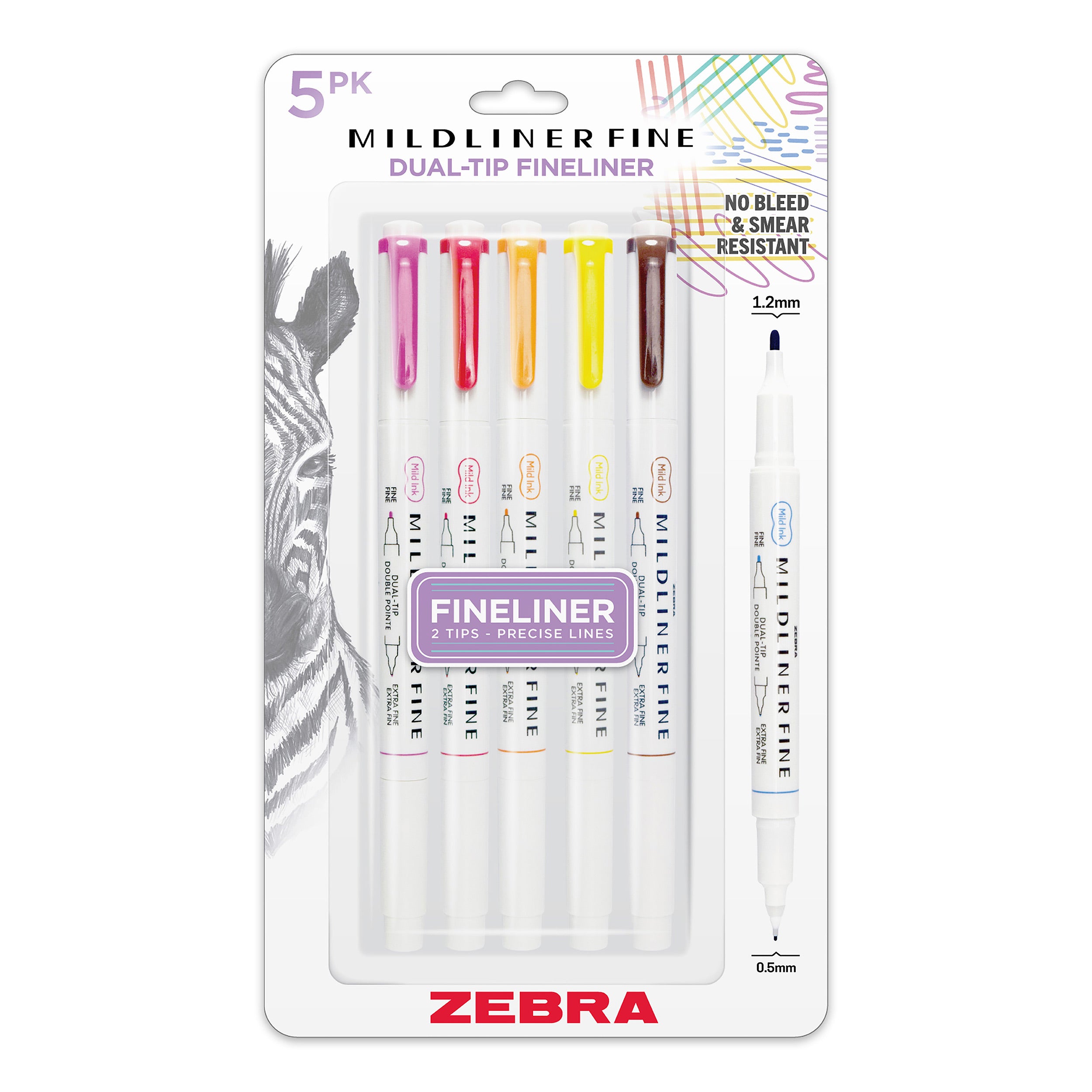 Mildliner Fine Dual-Tip Fineliner – Zebra Pen
