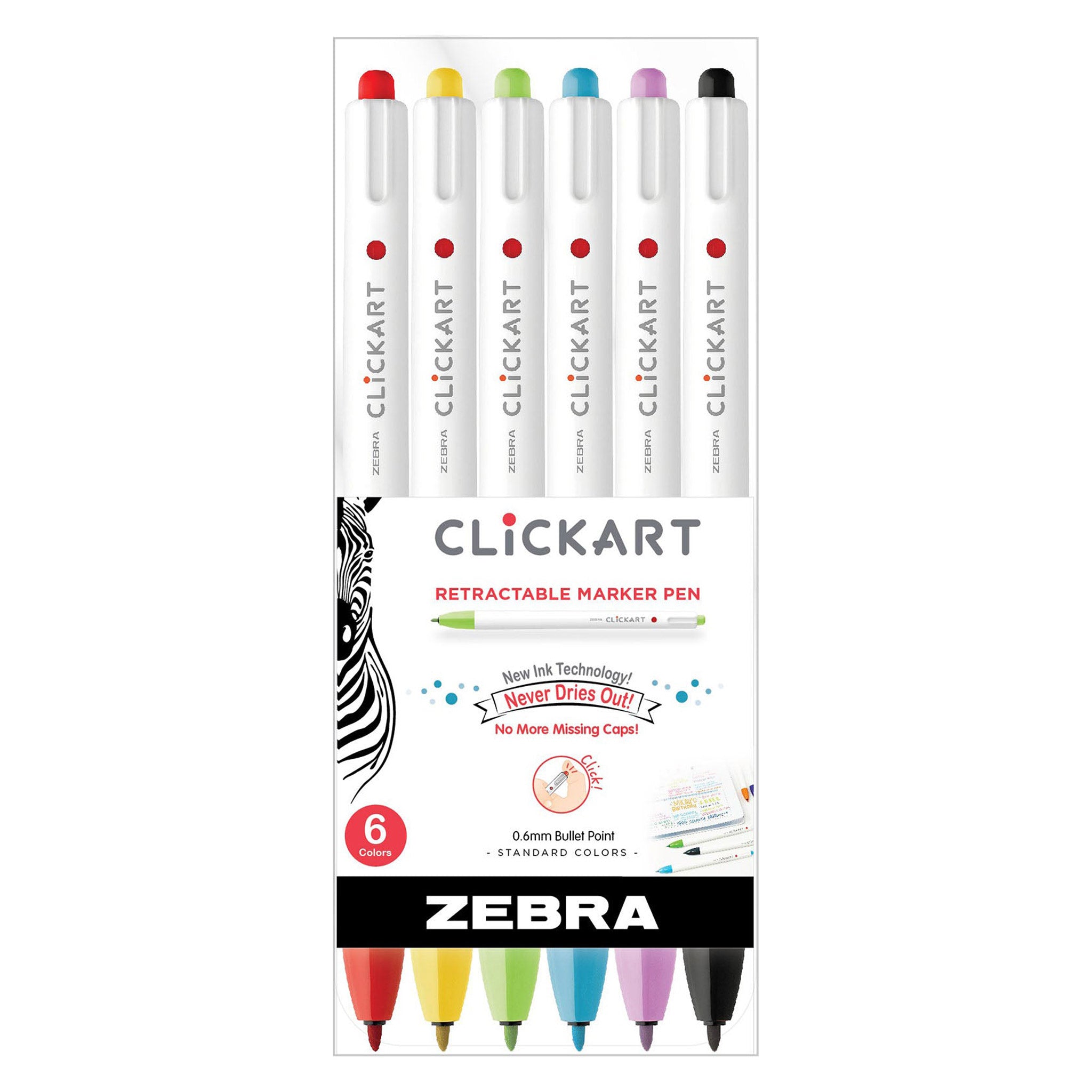 CLiCKART Retractable Felt Tip Marker - Main Image