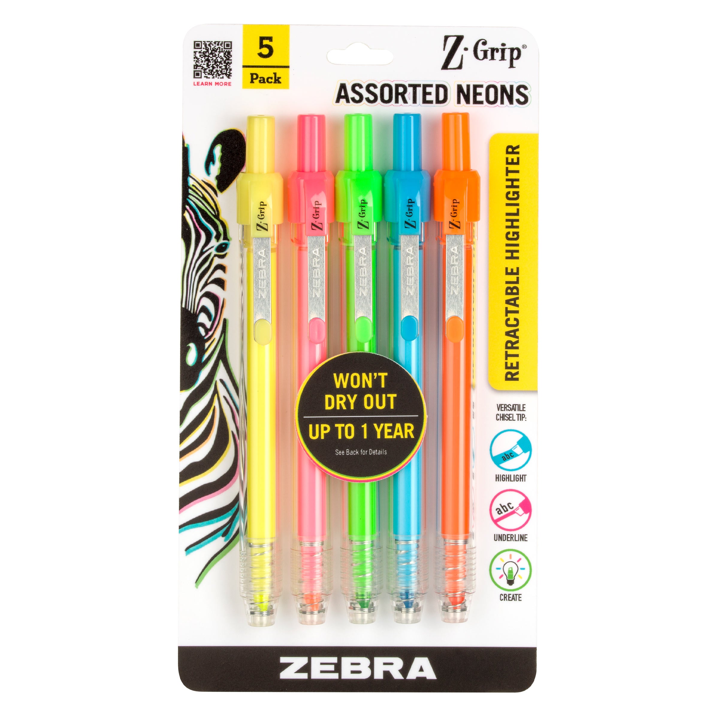 Z-Grip Retractable Highlighter