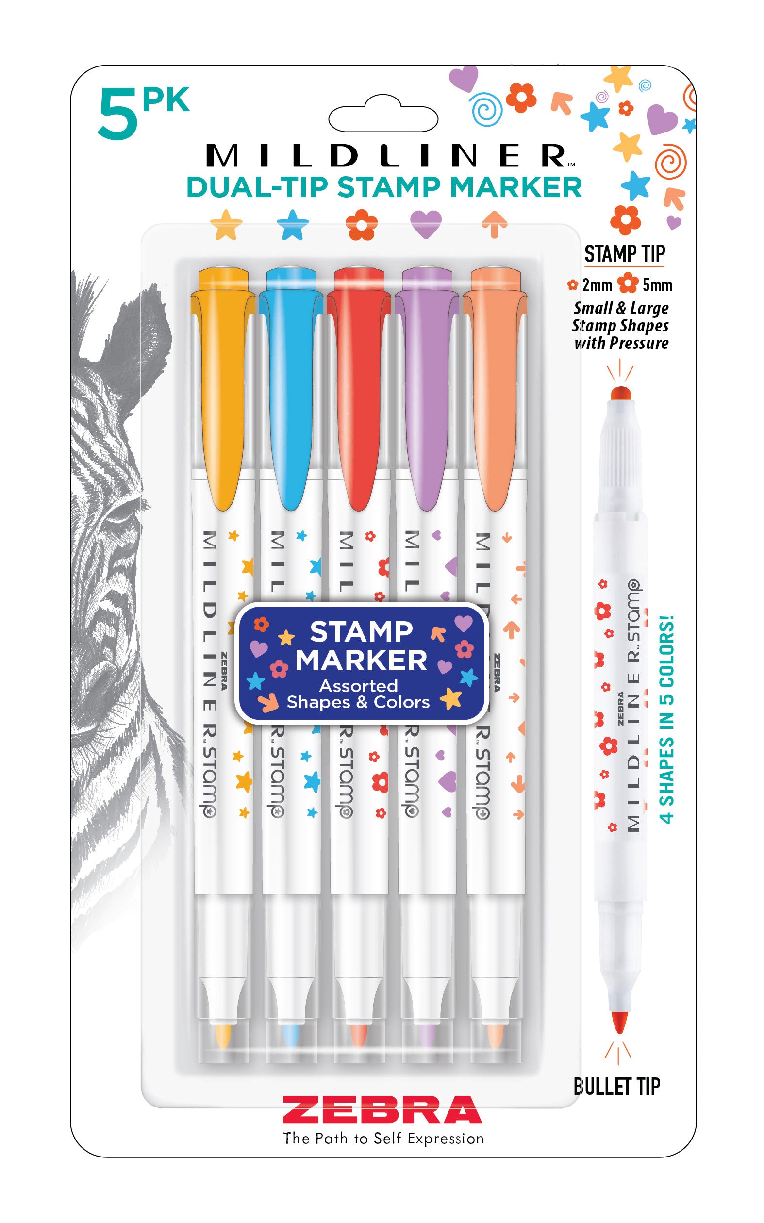 MILDLINER Dual-Tip Stamp Marker
