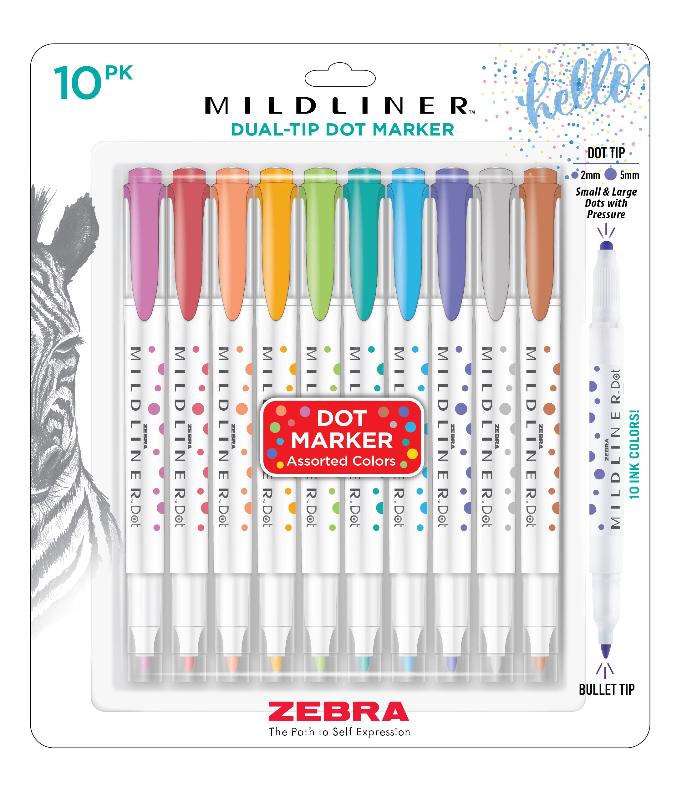 MILDLINER Dual-Tip Dot Marker