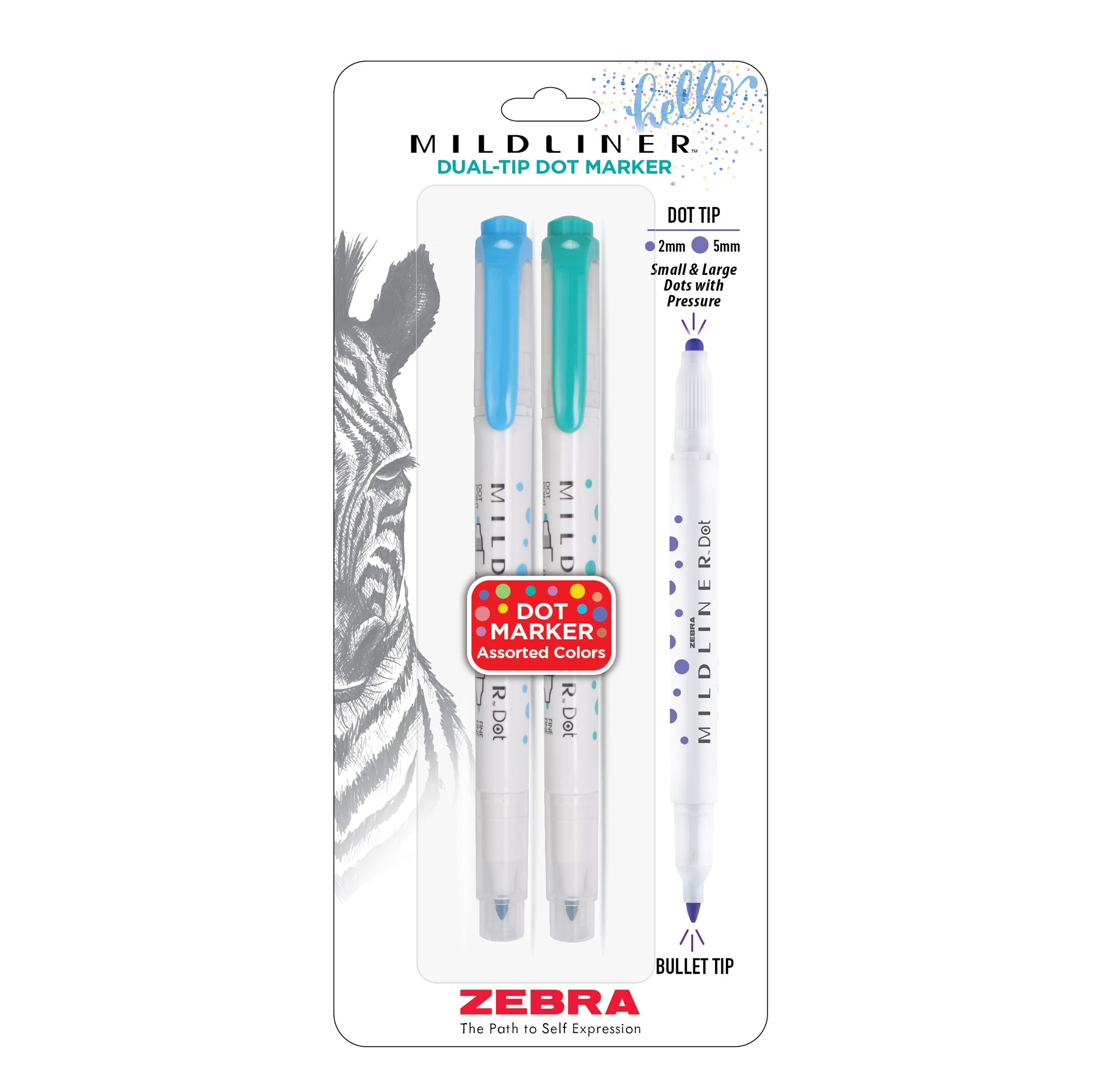 MILDLINER Dual-Tip Dot Marker