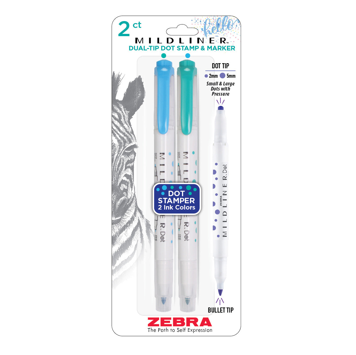 MILDLINER Dual-Tip Dot & Marker