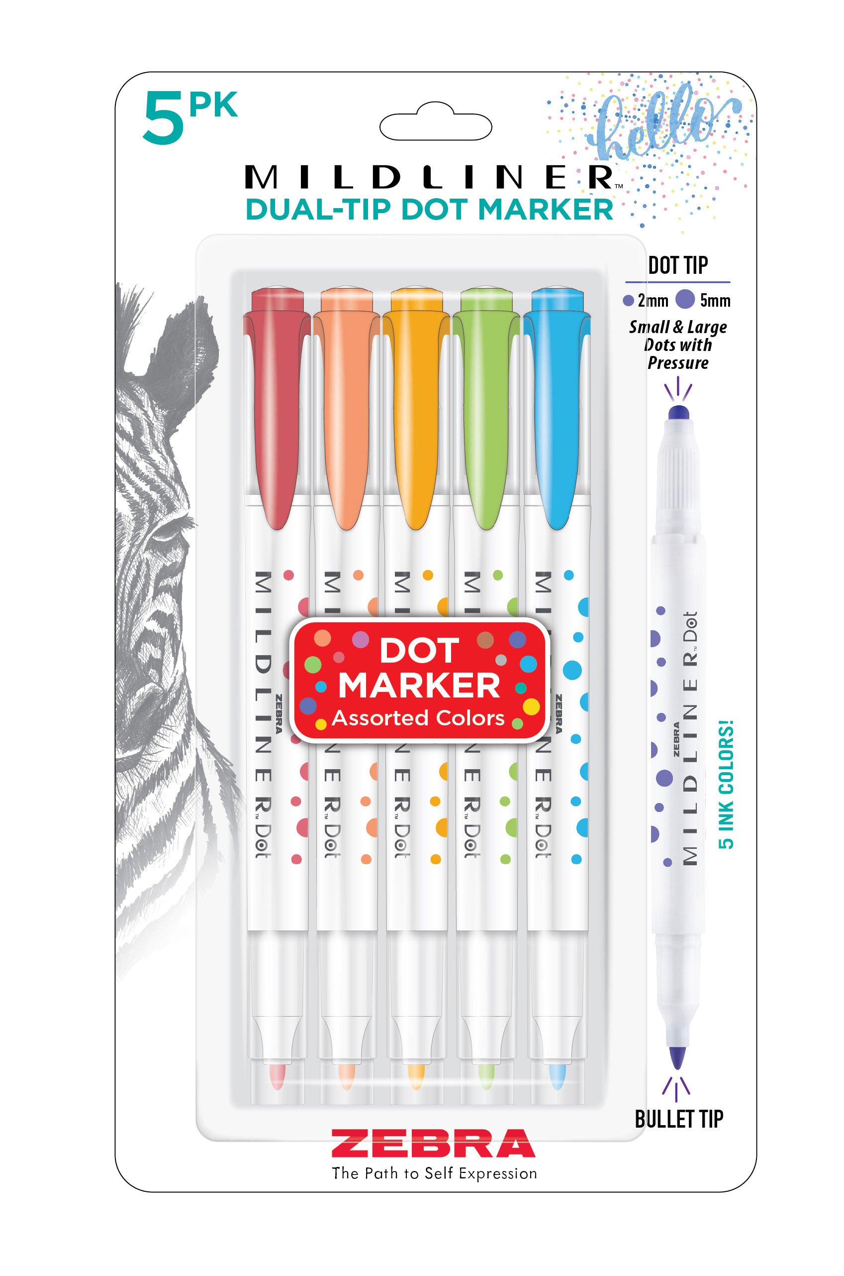 MILDLINER Dual-Tip Dot Marker