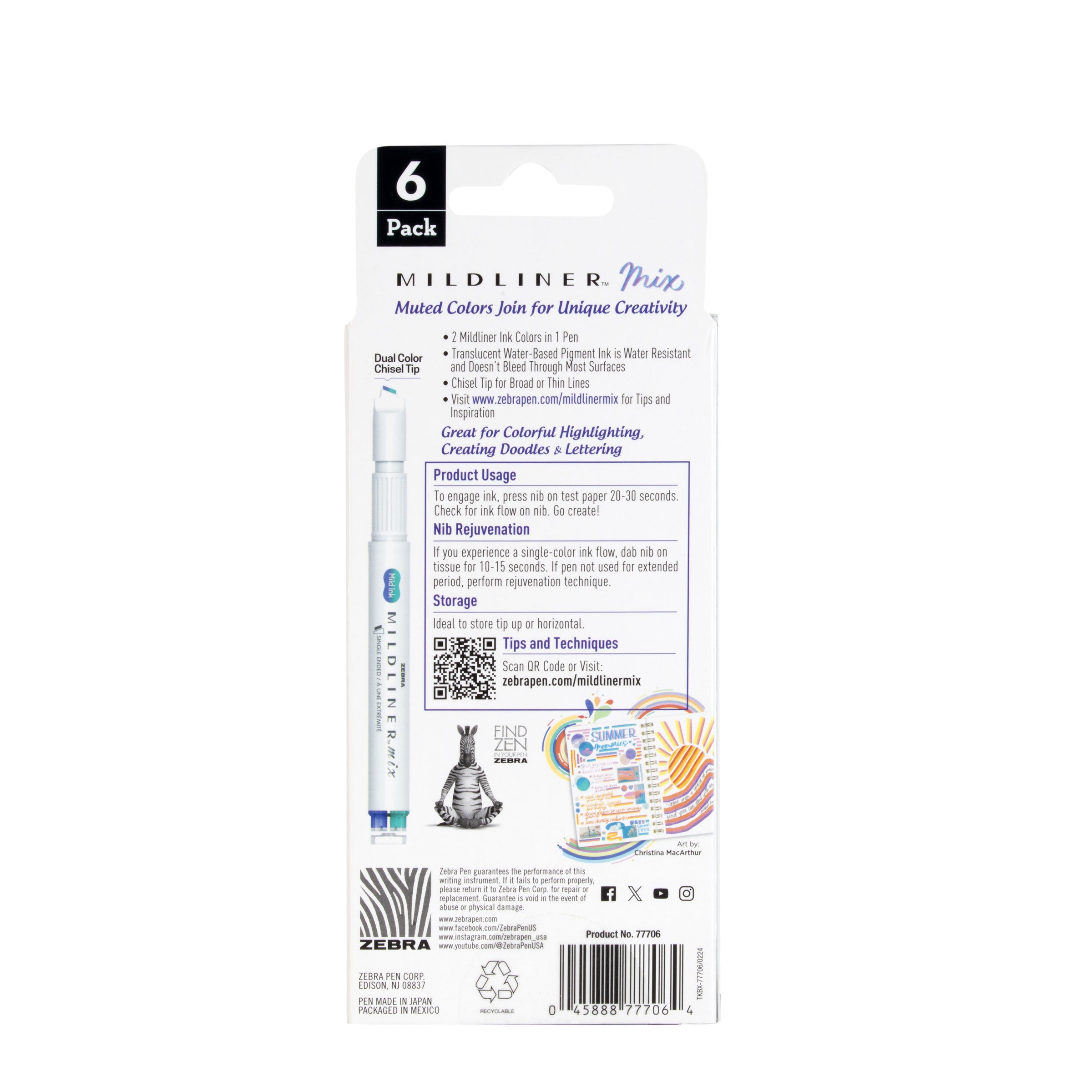 MILDLINER Mix Highlighter Zebra Pen mildliner-mix-highlighter-zebra-pen