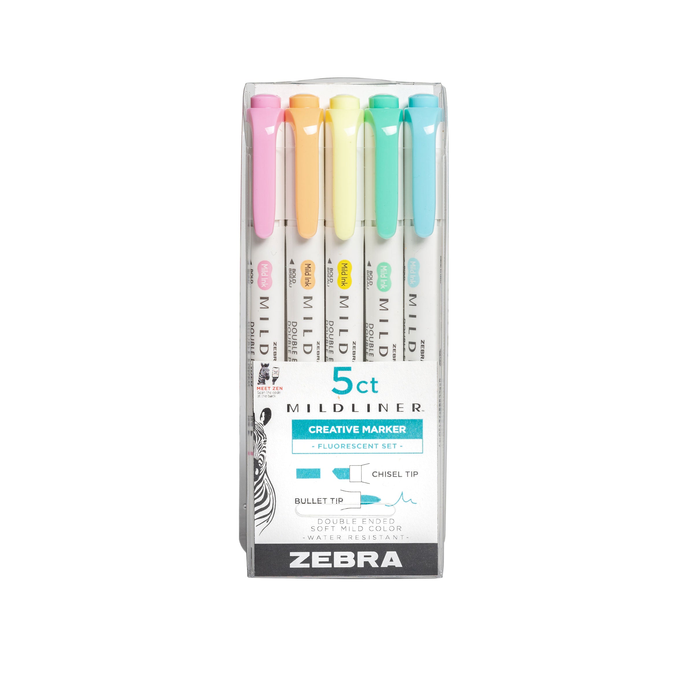 Zebra Mildliner Highlighters Midliner Markers MILDLINER Dual-Tip