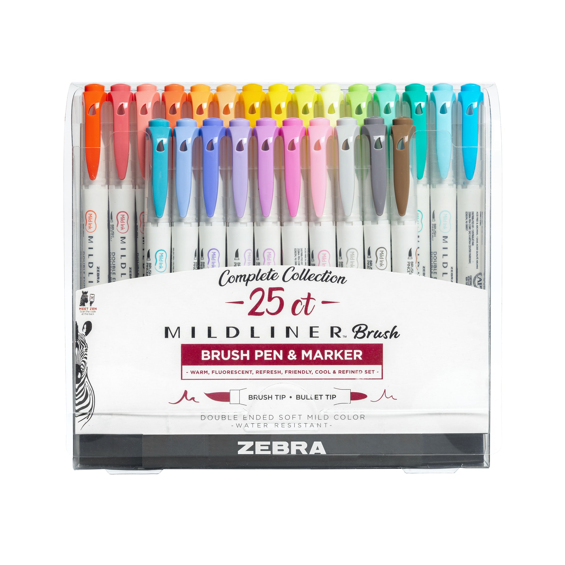 Mildliners MILDLINER Dual-Tip Brush Pen β Zebra Pen