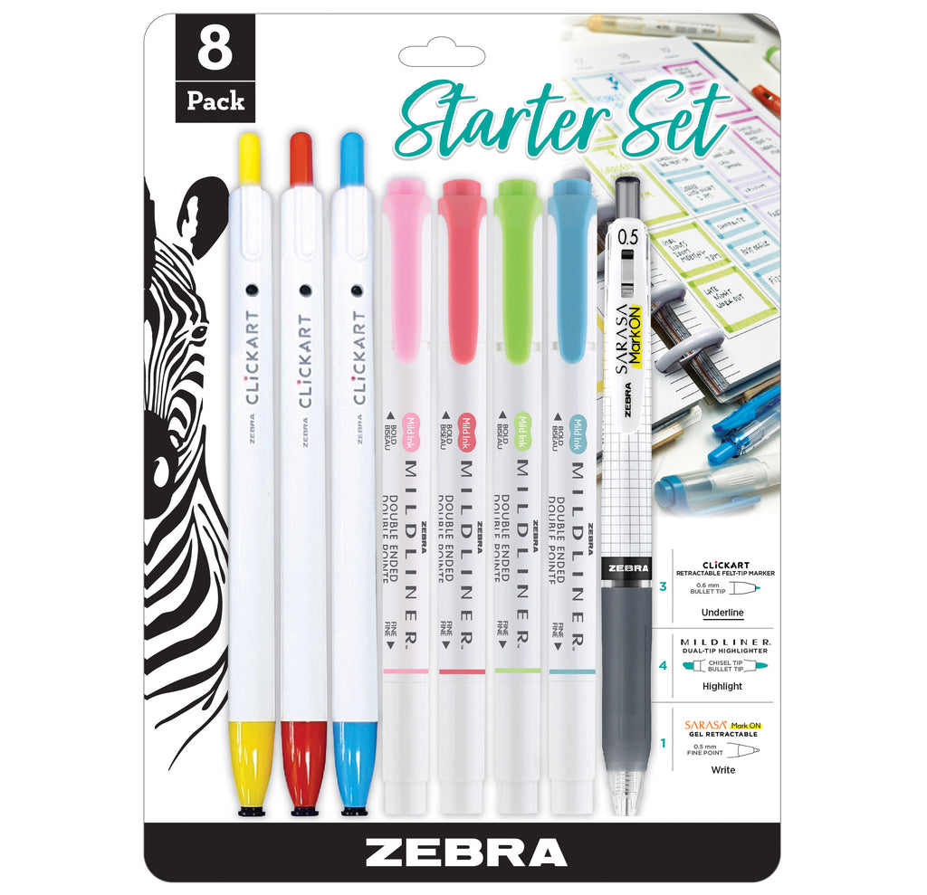 Starter Note Taking Starter Set 8-Count – Zebra Pen