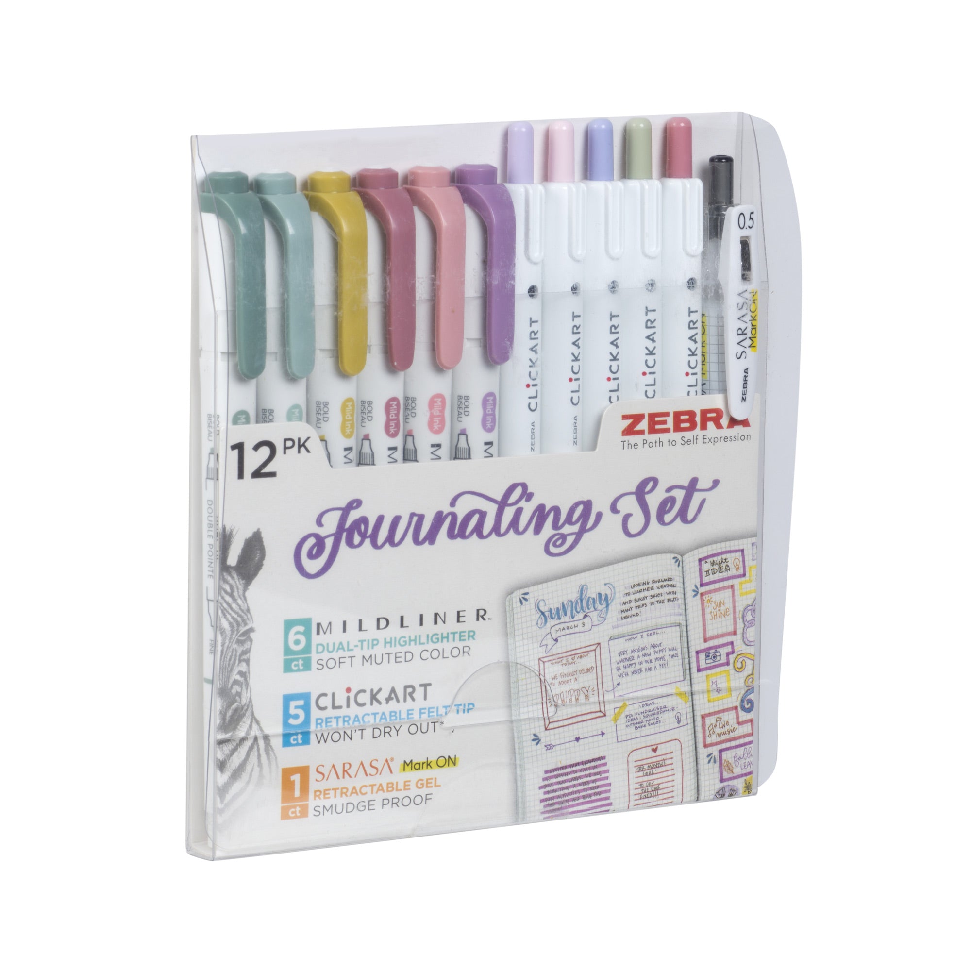 Zebra Mildliners Highlighters 35 stuks Limited Edition verpakt in een Zebra Mildliners Highlighters 35 stuks Limited Edition verpakt in een
