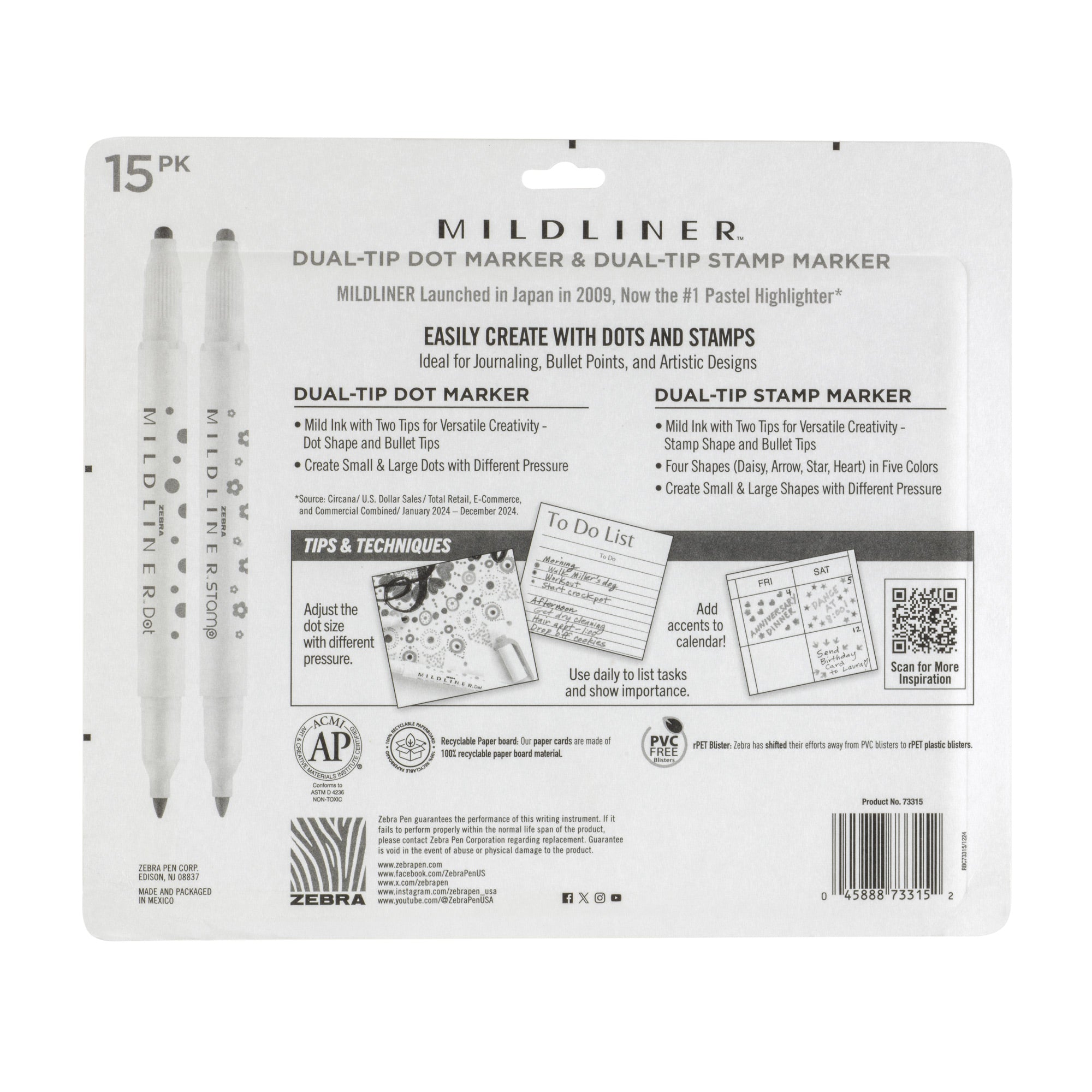 MILDLINER Dual-Tip Stamp Marker