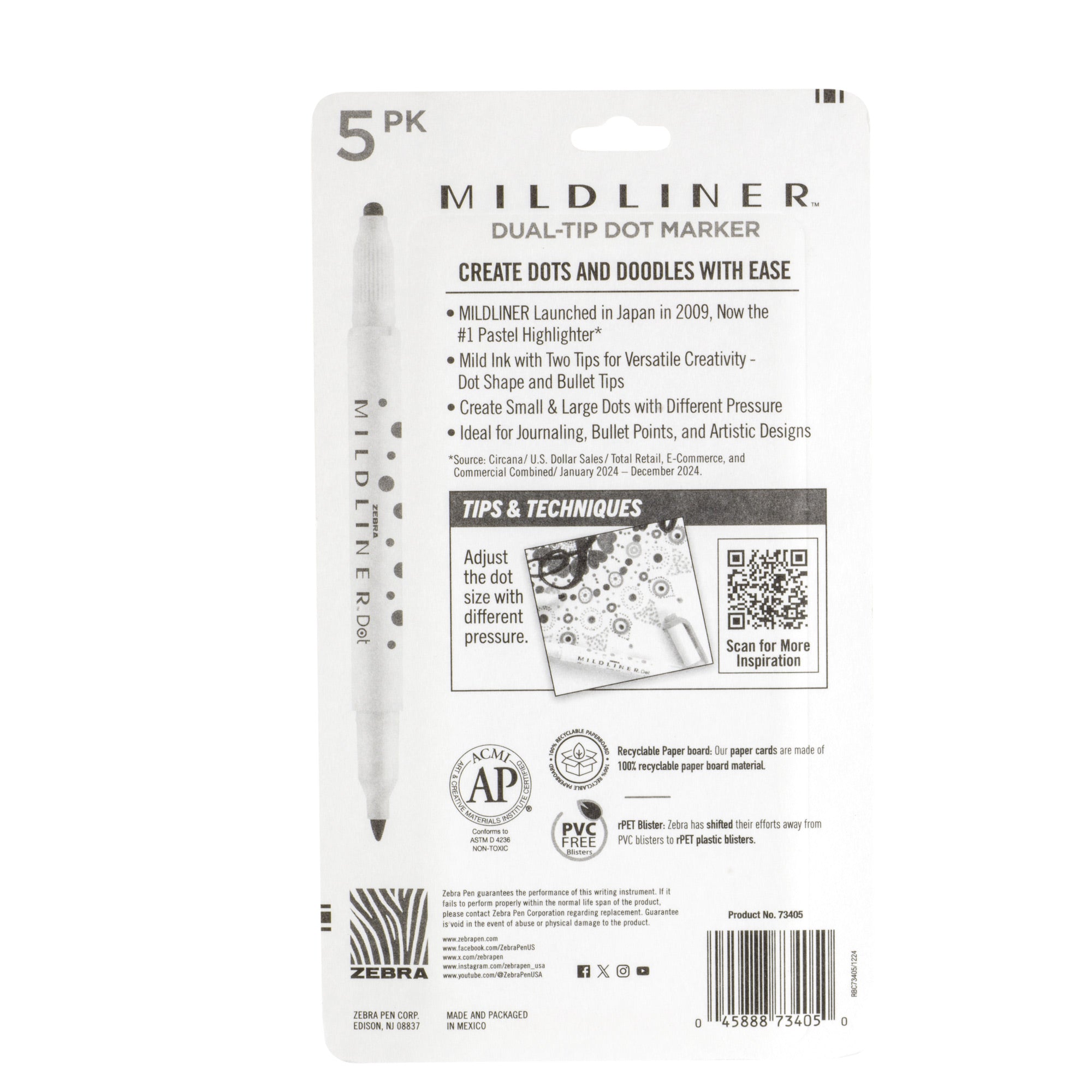MILDLINER Dual-Tip Stamp Marker