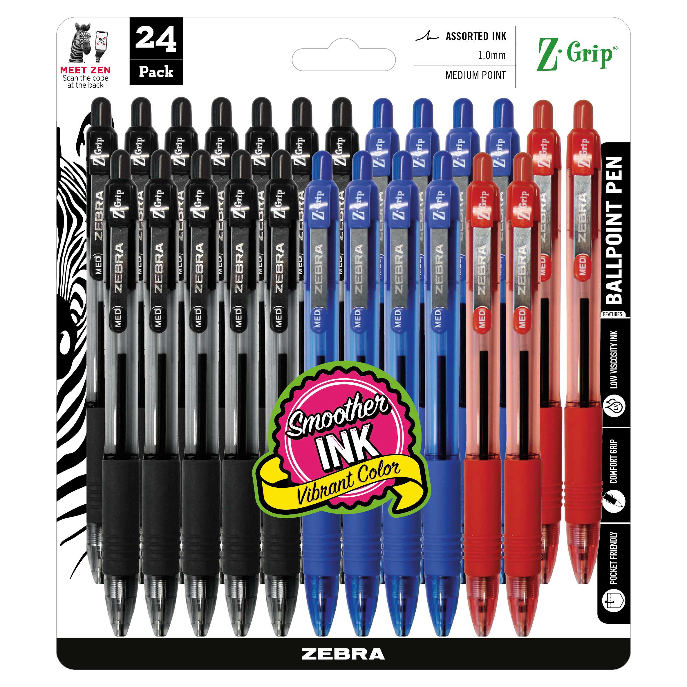 Zebra Pen Z-Grip Ballpoint Pen - LD Products
