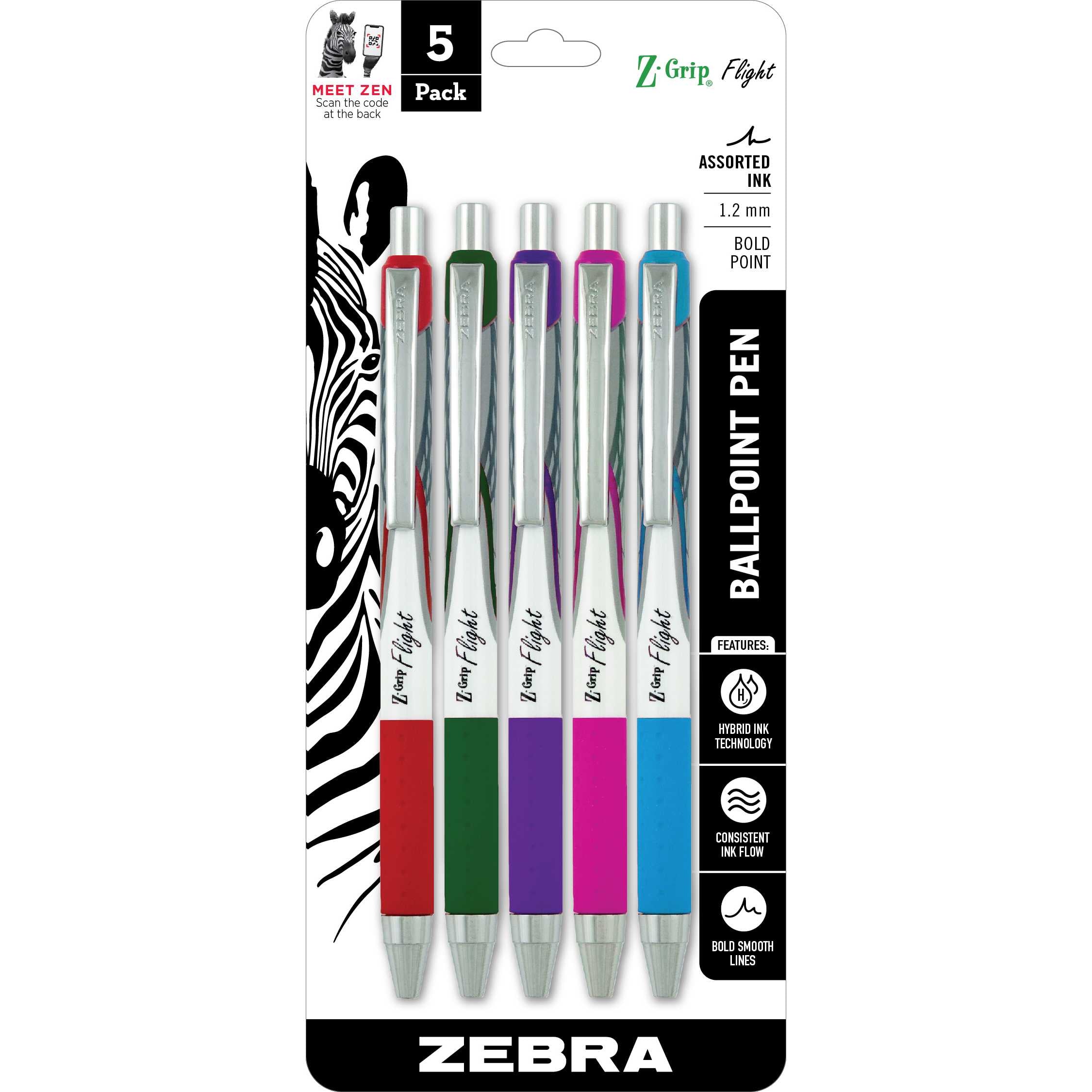 Bolígrafo Retráctil Zebra F-701 – Cuerpo De Acero Inoxidable Con Agarre Moleteado Y Tinta Negra