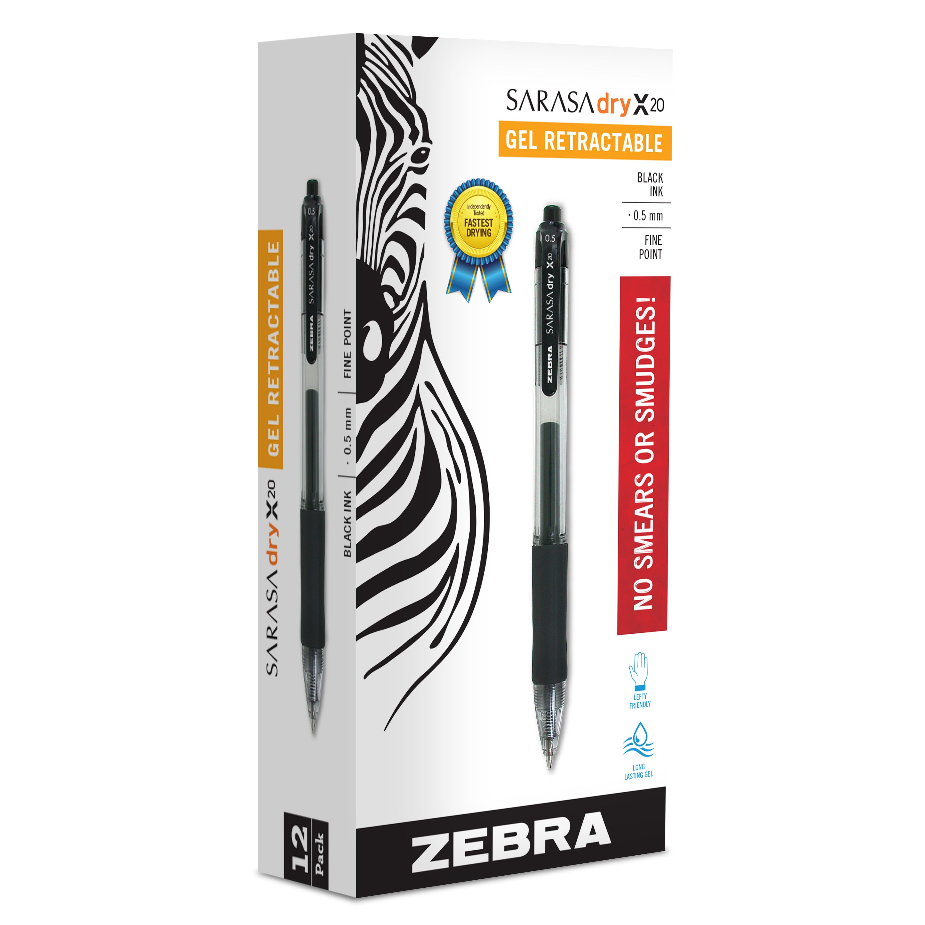 Zebra Sarasa Study Gel Pen - 0.5 mm - Black