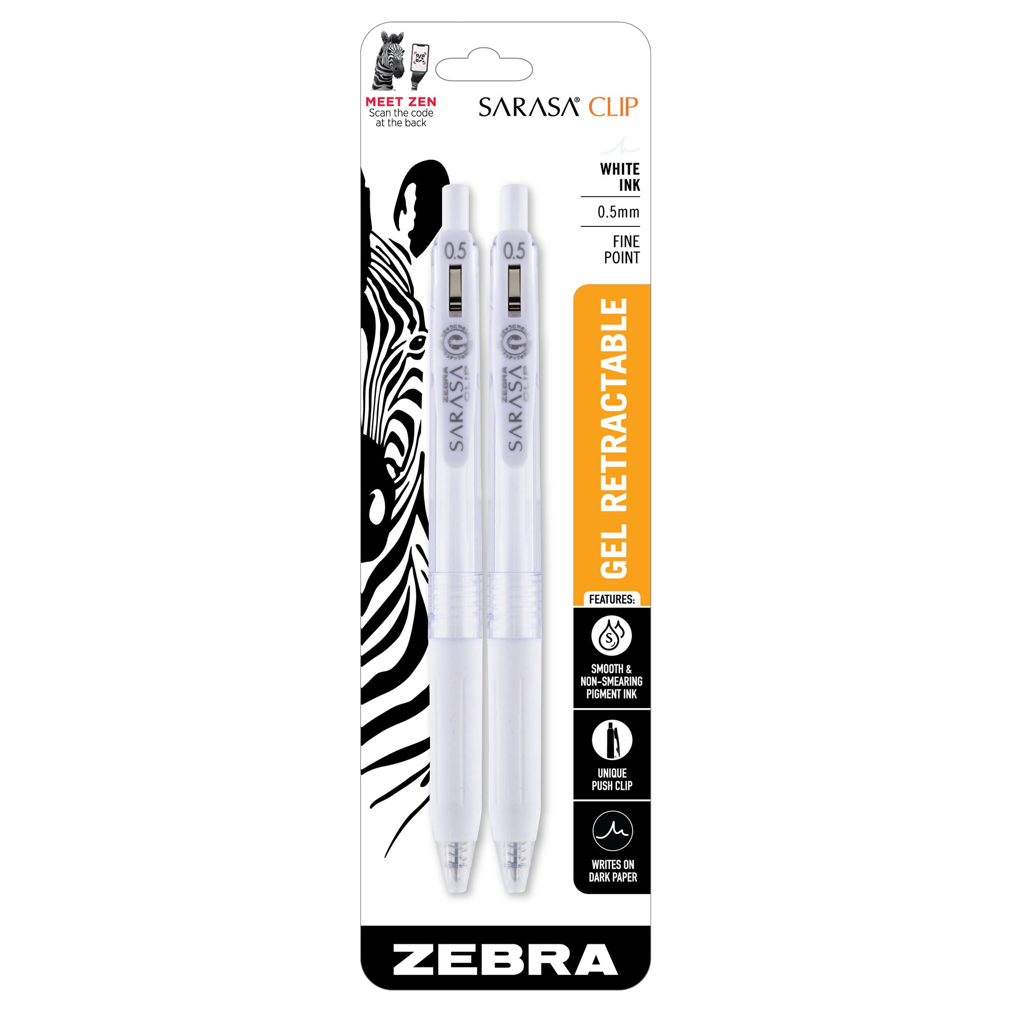 SARASA Clip Milk Color - 0.5mm  Milk color, Sarasa pens, Colored pens