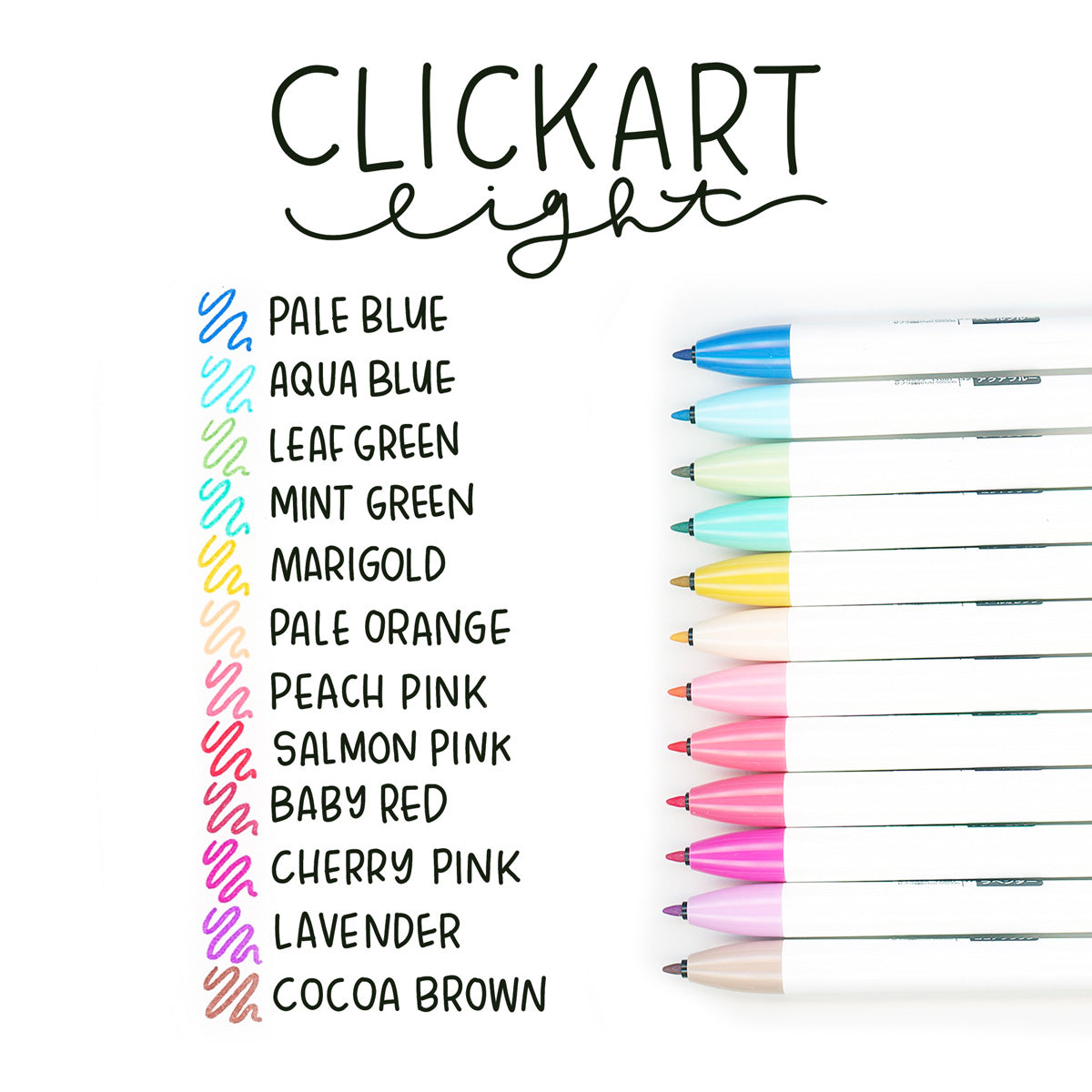 CLiCKART Retractable Felt Tip Marker