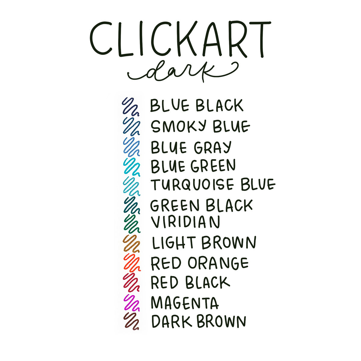 CLiCKART Retractable Felt Tip Marker