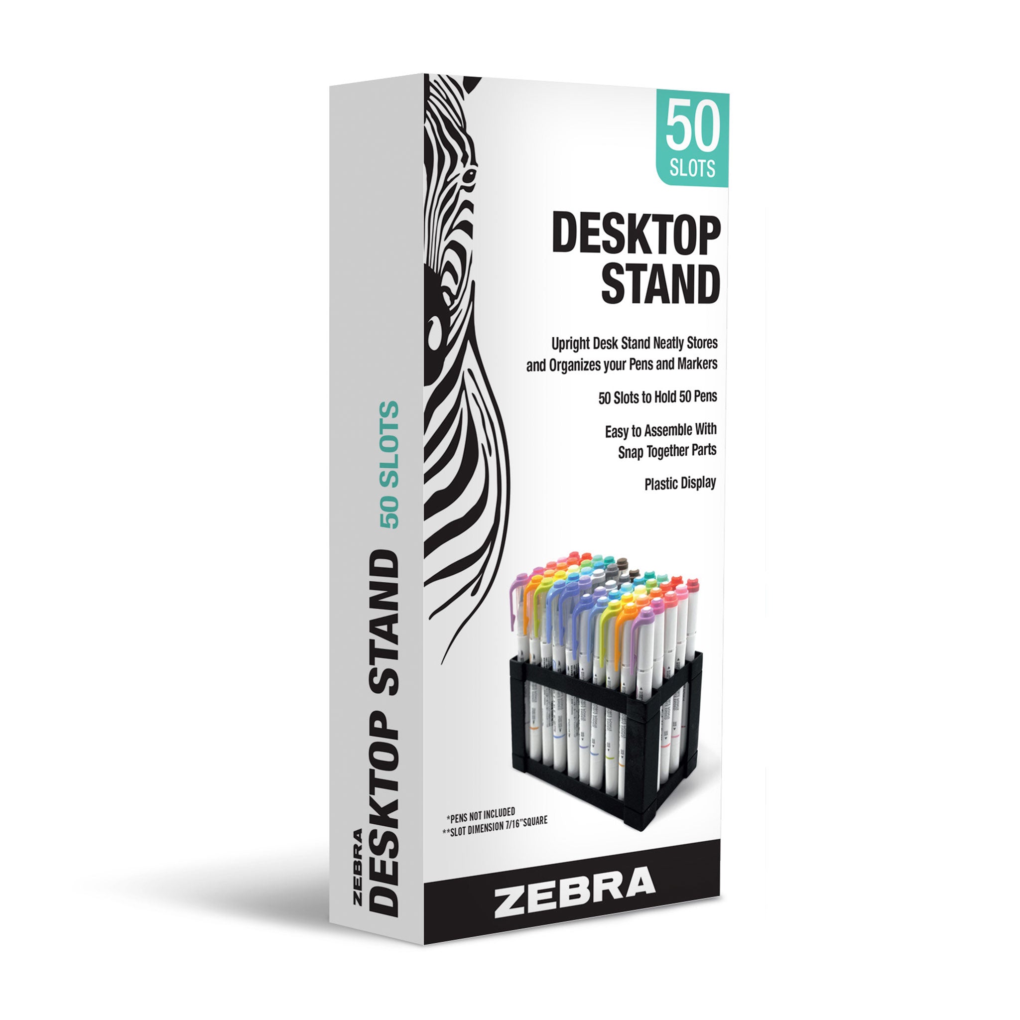 Desktop Stand with 50 Pen/Marker Slots
