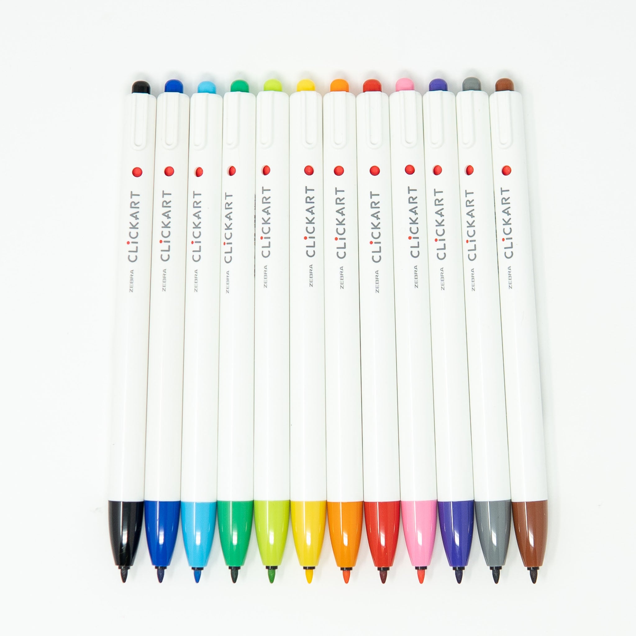 CLiCKART Retractable Felt Tip Marker