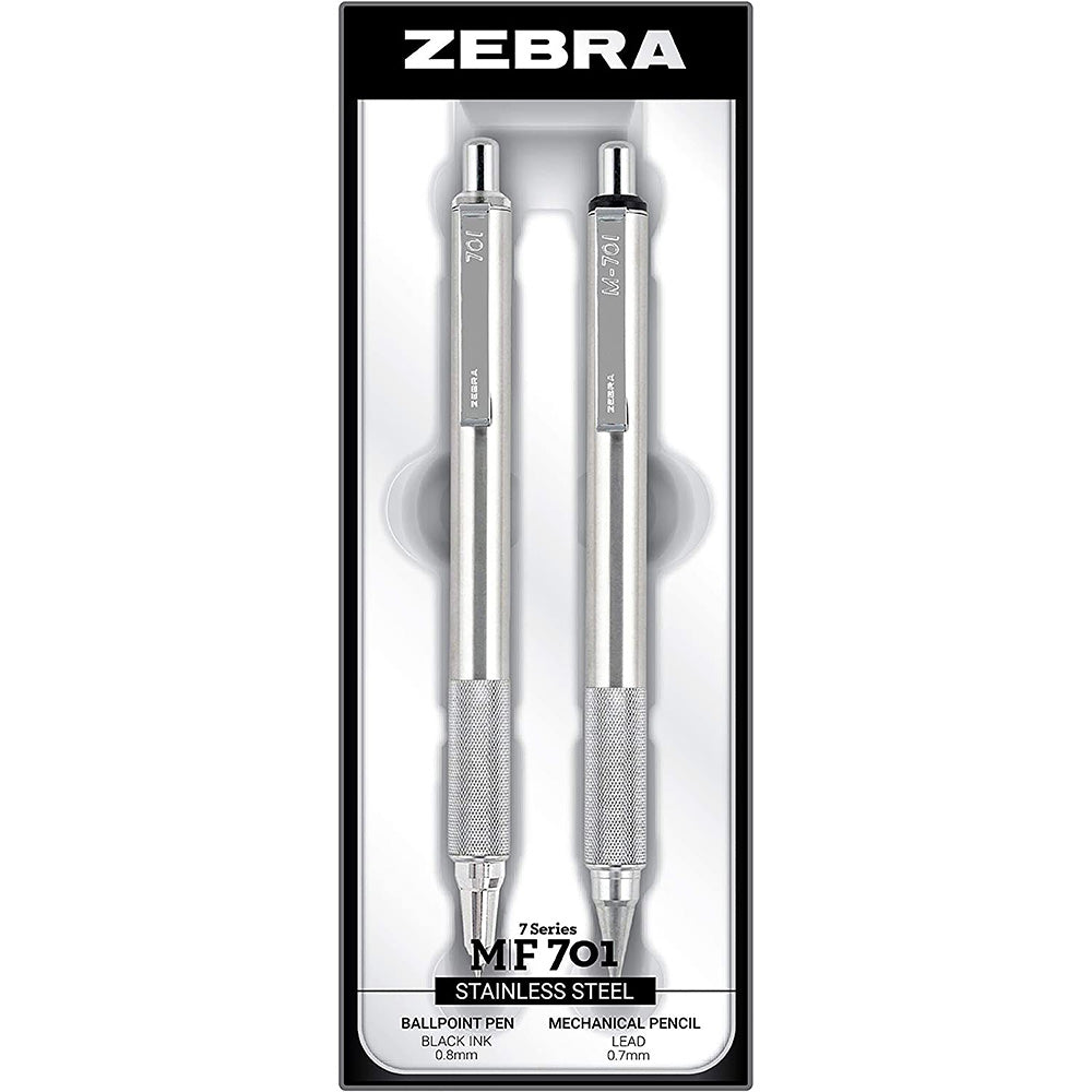 M/F 701 Stainless Steel Mechanical Pencil and Ballpoint Pen Gift Set