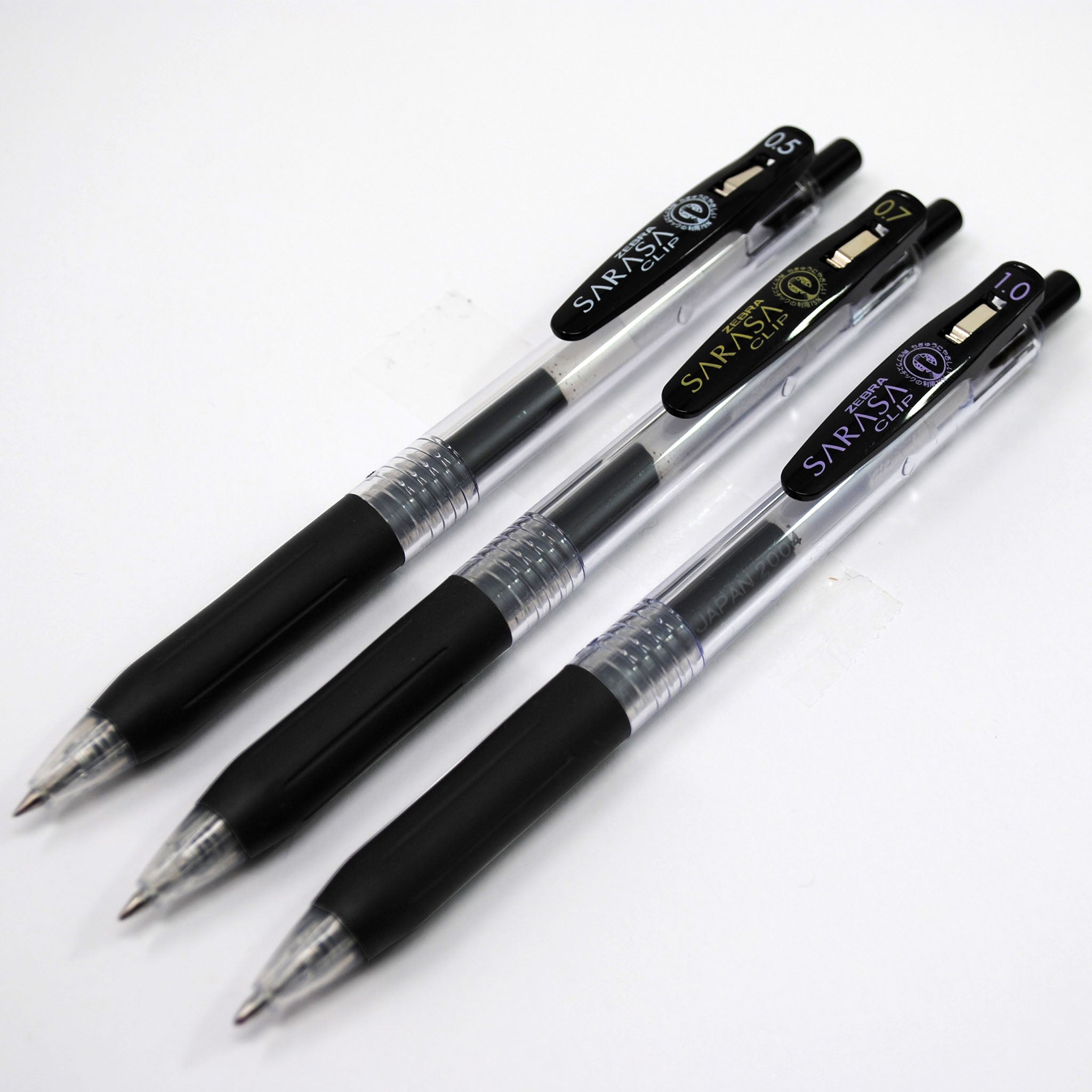 Zebra Sarasa Push Clip Gel Pen 0.3 mm - Black - Artillery Philippines