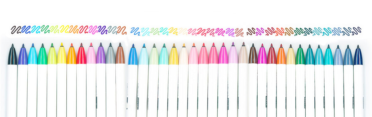 CLiCKART Retractable Felt Tip Marker